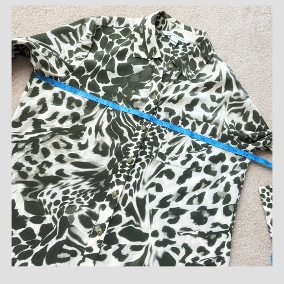 NWT Diane Von Furstenberg Shirt Dress Button Front Belted Long Sleeve Silk Sz 10 - Picture 11 of 16